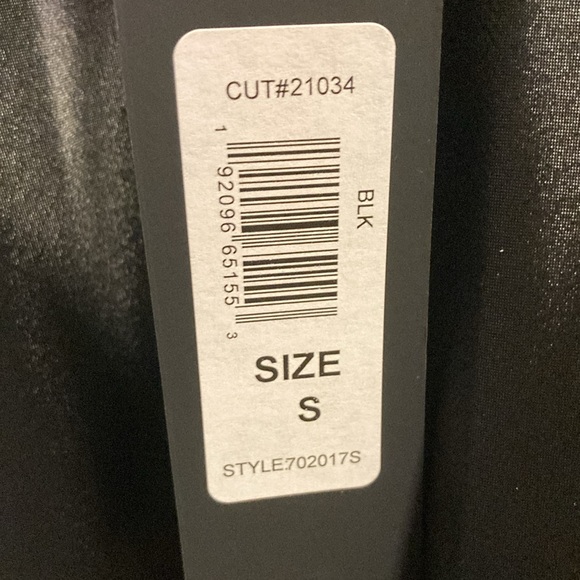 Bebe SATIN COWL NECK SLIP MIDI BLACK DRESS / Size Small / NWT - Picture 6 of 9